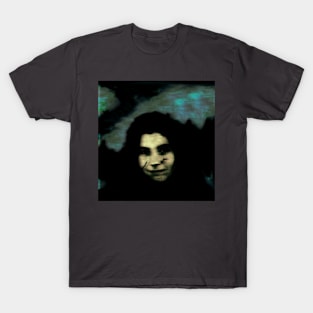 Beautiful girl, like in dream. Green, blue, yellow, black. Dark and beautiful. T-Shirt